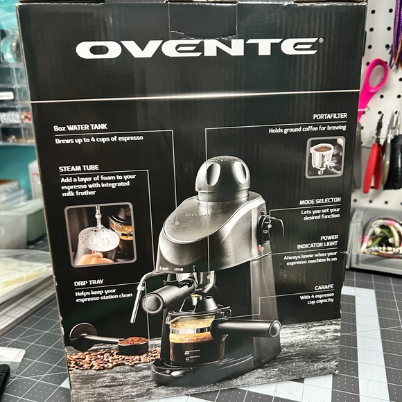 NEW Ovente 4c Espresso Machine - Picture 3 of 3